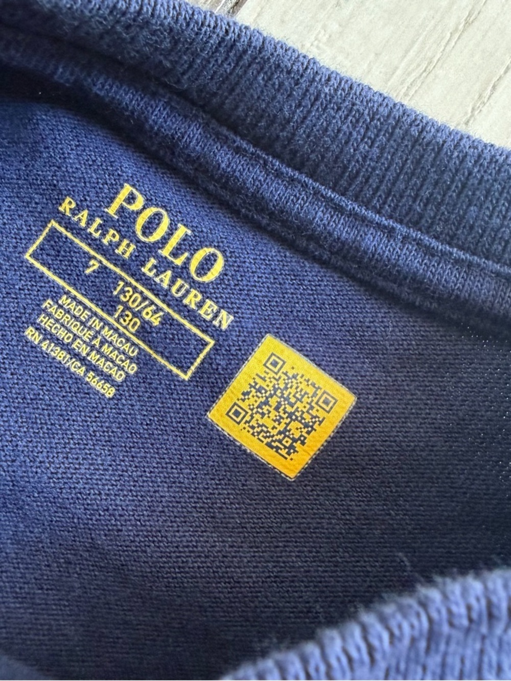 Polo Ralph Lauren Boys' Navy Blue T-Shirt - Picture 3 of 4